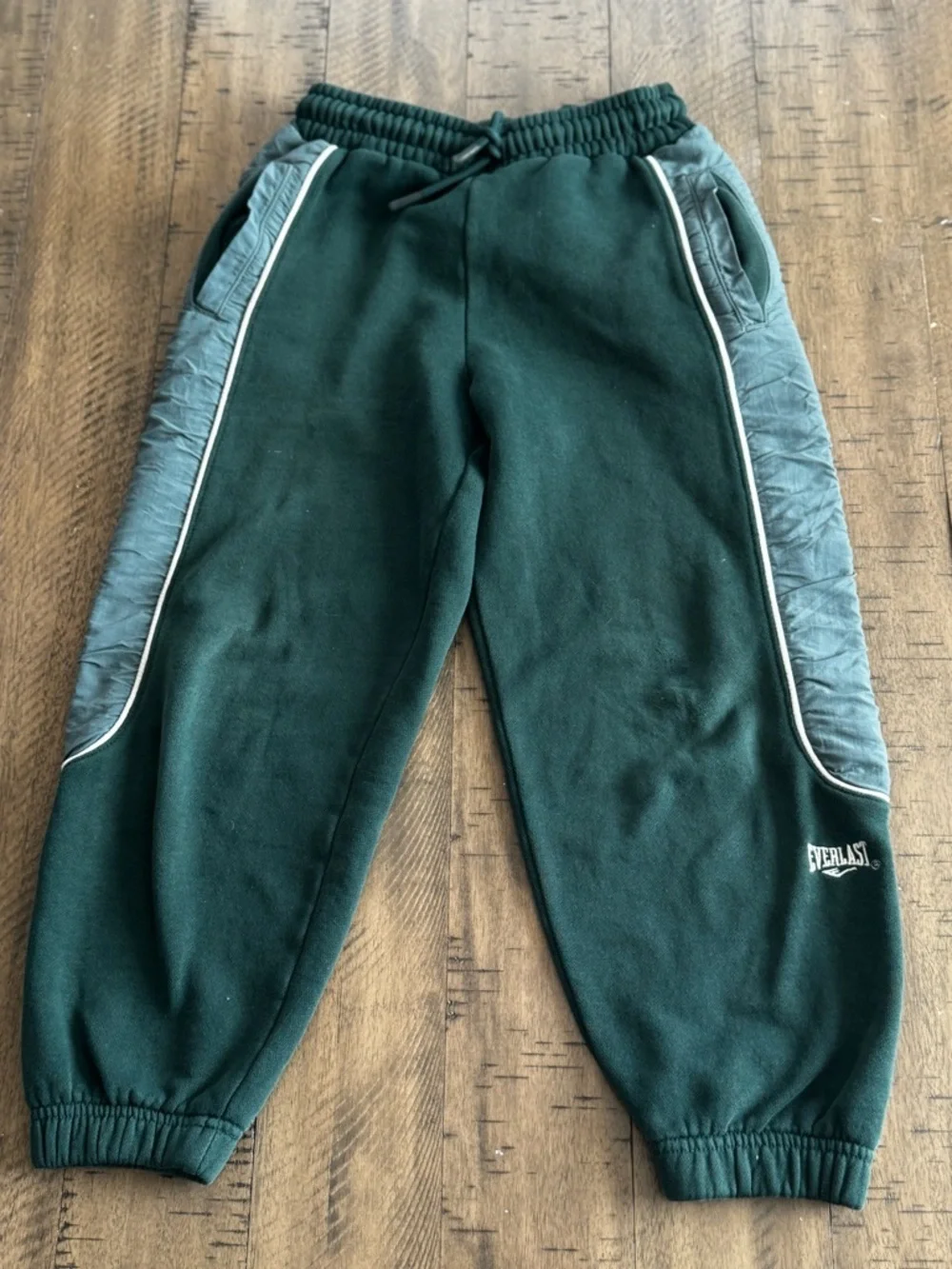 Everlast Kids Forest Green Joggers with Slate Side Panels